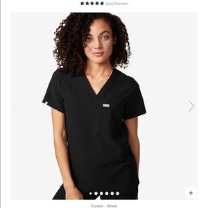 Figs Catarina One Pocket Scrub Top Small black